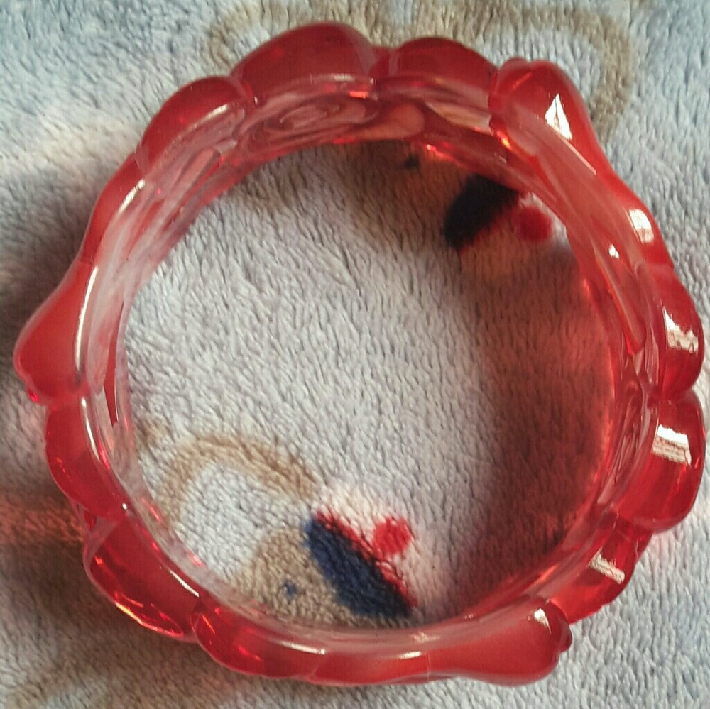 Red Floral Bracelet